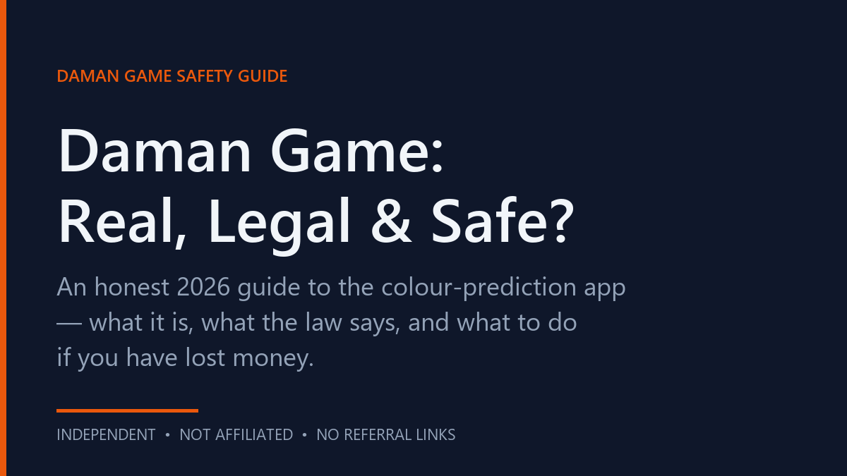 Daman Game safety guide hero illustration