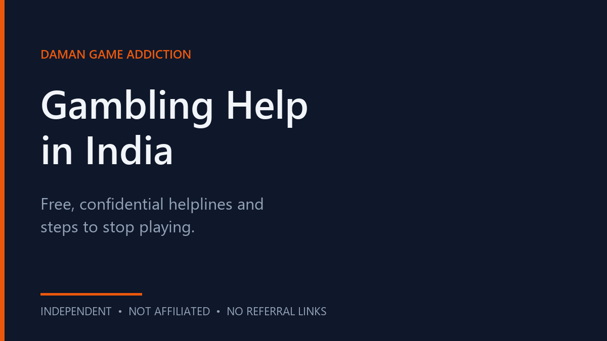 Gambling help India Gambling help India illustration